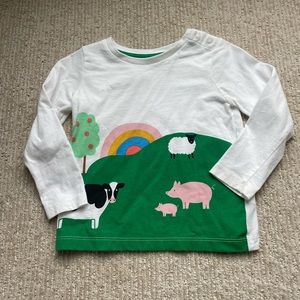Baby boden farm scene shirt